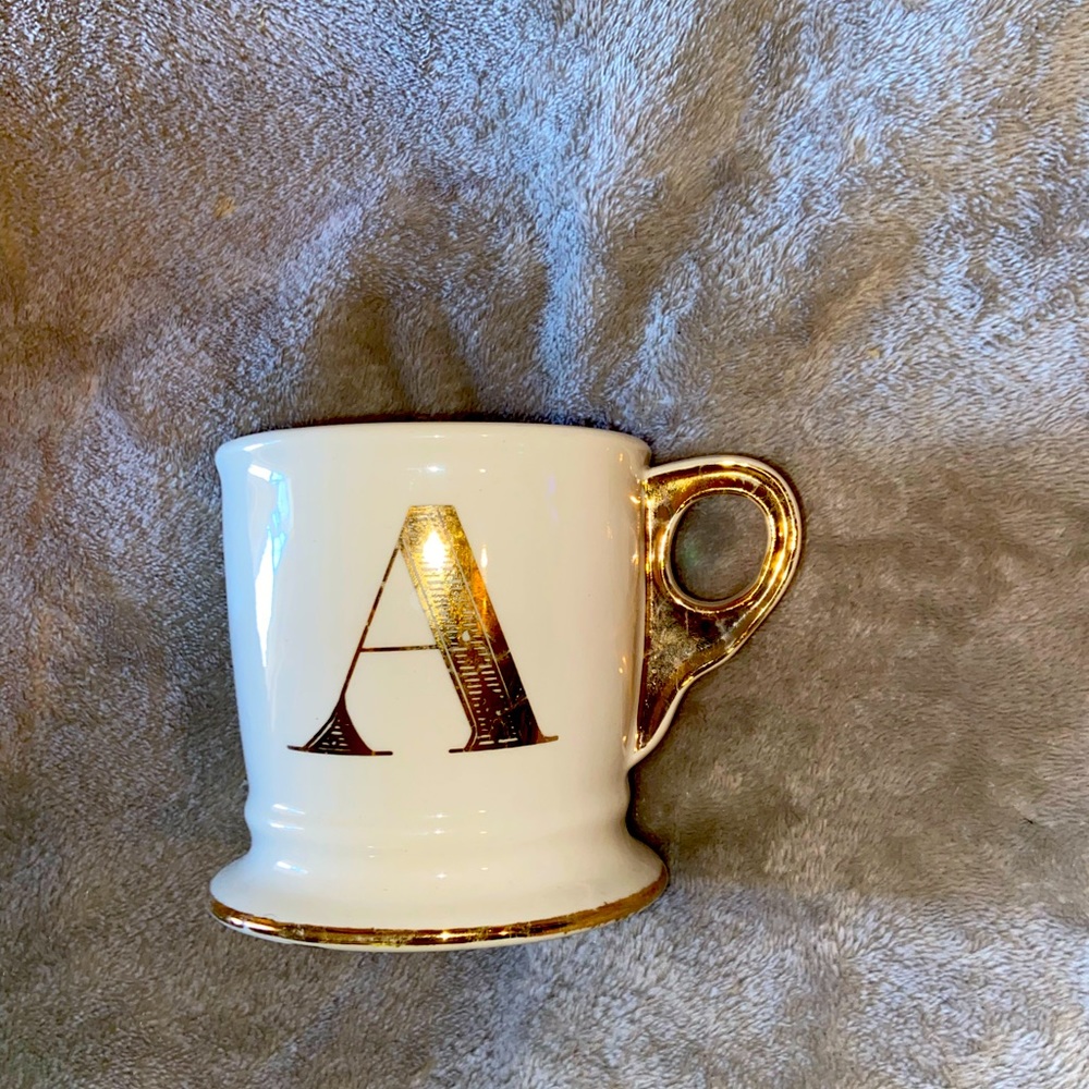 Vintage Mug- Monogram A